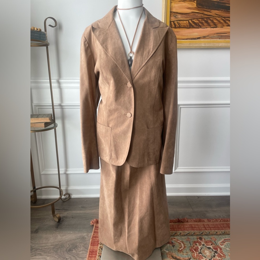 1970’s Ultra-Suede A-Line Skirt/Blazer Set